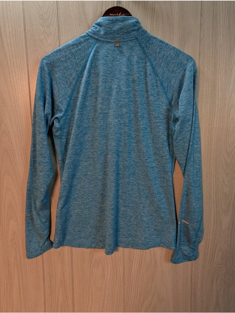 Nike Dri-FIT Quarter Zip Pullover Running Top Athletic Shirt  Size Medium Blue